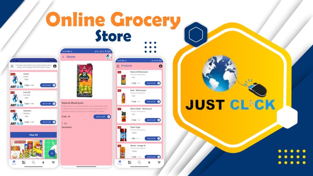 Online Grocery Store Multi Store App Just Click Capital